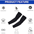 Miniatyrbilde 2 av 6: Arm Sleeves for Menn Kvinner Ungdom, Solbeskyttelse Kjøling UPF 50 Kompresjon Arm Sleeve Tattoo black