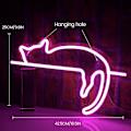 Miniatyrbild 2 av 5: Katt LED-skylt Väggdekor Anpassad Katt Neon Skylt USB Neon Skylt för Var