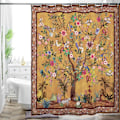 Miniatyrbild 1 av 5: Badrumsdraperi Färgglad Boho Blommig Tryck Vacker Ljus Poly