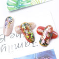 Miniatyrbillede 4 af 5: Abalone Shell Sequins til Neglekunst (Stil 1), Multifarvede Seashell Uregelmæssige Sequins Abalone