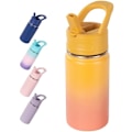 Pikkukuva 1 / 3: 7x21cm 350ml Oranssit Lasten Vedenpullot Kouluun, Vedenpullot Oljilla, Eristetyt Vedenpullot Pojille & Tytöille, St