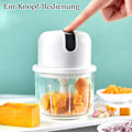Miniatyrbillede 2 af 5: 1 stk. Mini Elektrisk Fødevarehakker 300ml, Lille USB Genopladelig Elektrisk Blender Løghakker Mini Fødevarehakker, Mini Foo