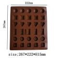 Miniatyrbillede 2 af 5: 2 stk. 30-huls chokoladeform, non-stick fødevaregodkendt silikone C