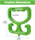 Miniatyrbillede 2 af 5: 11x11,5 cm Bæreposeholder Håndtag Kraftig Bærehåndtag Ergonomisk Bæreposehåndtag Spand Bærehåndtag Multi-pose Bæreklips