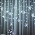 Miniatyrbilde 3 av 3: LED Snowflake Ice Strip Light Juledekorasjon Snowfl