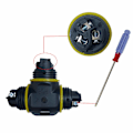 Miniatyrbillede 3 af 5: 2 stk. Premium Junction Boxes T-formet 4～9mm (Sort, PA66), 3-polet kabelforbindelse, IP68 vandtæt Conn