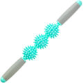 Miniatyrbilde 1 av 6: 3-ball Fascia Muskelrulle - Anti-cellulittmassasjer, Fasciarulle for cellulitter og muskler Cyan