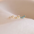 Miniatyrbillede 2 af 4: Øreringe Cubic Zirconia Stud Øreringe Brusk Øreringe til Kvinder Trendy