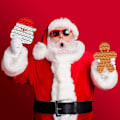 Miniatyrbild 2 av 5: 2-pack jul fidgetleksaker, jul pop it-set - tomte och pepparkaksgubbe - jul popp