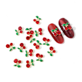 Pikkukuva 2 / 5: 20 kappaletta 3D-kirsikan kynsikoristetta, punaisia, Kawaii-kynsikoristeita, taidetta, DIY-kristallikynsilkoristeita, kynsien koristeluja
