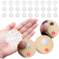 Miniatyrbillede 2 af 5: 500 stk. hvide plastikhulplugger 12*5mm diameter runde møbler