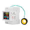 Miniatyrbilde 2 av 4: Enfasig Energimåler Digital Elektrisitetsmåler AC 40-300V 10