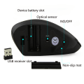 Miniatyrbilde 5 av 5: Vertikal trådløs dataspillmus 2.4 DPI 5D optisk USB ergonomisk mus for PC bærbar PC