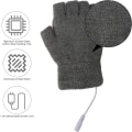 Miniatyrbilde 3 av 5: USB-oppvarmede hansker for menn og kvinner - grå, USB-håndvarmer