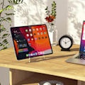 Miniatyrbillede 2 af 5: 5 Pak Akryl Display Stativ, Plade Stativ til Visning, Klar Staffeli Stativ, Display Holder til Kort, Ramme, Billede, Magasin