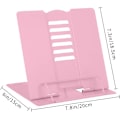 Miniatyrbillede 3 af 5: (Lyseblå) Justerbar Metal Skrivebordsbogstand til Kogebøger, Dokumenter, Opskrifter, Lærebøger, Tablets,