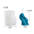 Miniatyrbillede 2 af 5: Silikoneform til stearinlys - Babyhåndformet stearinlysform - Silikoneform