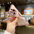 Miniatyrbilde 4 av 4: 1 stk Magnetisk Etui for iPhone 14 Pro Max Kvinner Jenter Luksus Belegg Søt Kjærlighet Hjerte Myk Bakdeksel Fullt Kameralinse Pr