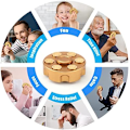 Miniatyrbild 5 av 5: Metallisk Fidget Spinner Leksak, Cool Legering Hand Finger Spinner Kub Leksak, Stressavlastning Sensorisk Snurrande Anti-Ångest Skrivbords EDC