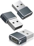 Miniatyrbillede 1 af 5: Apple iPhone 16 Oplader Adapter, USB til USB-C Adapter 3 Pak, USB-C Hun til USB-A Han Type C Konverter til Apple Watch