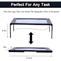 Miniatyrbilde 5 av 5: Glass Large Full-Page Rectangular 3X Magnifier LED Lighted I