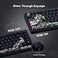 Miniatyrbilde 2 av 5: Shine Through Keycaps - PBT Dye Sub Keycap Set, Side Print Keycaps, 131 Taster Cherry Profil Tilpassede Keycaps, Wave of Kana