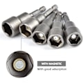 Miniatyrbilde 3 av 3: 10 stk magnetisk skrutrekker med bits: Magnetisk bits for slagtrekker