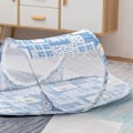 Miniatyrbillede 5 af 5: Foldbar Baby Myggesigte, Bærbar Foldbar Myggesigte, Myggesigtetelt Seng til Børn, Bærbar Baby Rejseseng Mos