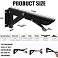 Miniatyrbilde 2 av 5: Folding Bracket 300mm, Heavy Duty Folding Bracket 2 Pieces, Folding Wall Bracket 120Kg Loa