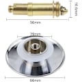 Miniatyrbillede 2 af 5: Pop-up Aftapningsprop Universal Messing Fjederbolt Vask Sto
