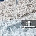 Miniatyrbild 3 av 5: Halksäker Badmatta, Mjuk Mikrofiber Badrumsmatta, Maskintvättbar Absorberande Duschmatta för Badrum, Kök, Sovrum, D