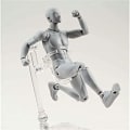 Miniatyrbillede 3 af 4: Kunstner Sketch Bevægelig Lem Action Figur Model med Display Base og Pose Dele, 5.9inch Krops Menneskelig Mannequin Kit til Dr