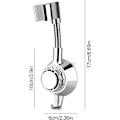 Miniatyrbillede 2 af 5: Brusehovedholder 360° Justerbar Bruseholder, Universal Sugekop Bruseholder Ingen Boring, A