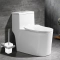 Miniatyrbillede 3 af 5: Glas Toiletbørste med Udskiftelig Børste i Mat og Satin