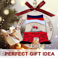 Miniatyrbilde 3 av 5: Morsomme Julepynt 2024, Bytt Morsomme Pynt for Voksne, Frekke Stygge Julepynt i Tre, Inapp