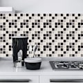 Miniatyrbild 2 av 5: 24 Stk (Grå Mosaik) Rektangulära Självhäftande Dekorativa Klinker