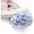 Miniatyrbilde 5 av 5: Barnebrodert lue og votter sett vinter pompom lue lue S