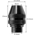 Miniatyrbilde 2 av 5: 4 stk. Mini nøkkelfri bor multifunksjonschuck Universal A