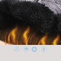 Miniatyrbilde 2 av 4: Grå Unisex Beanie Sjal Sett, 2 i 1 Vinter Termisk Strikket Lue S