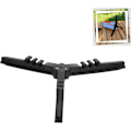 Miniatyrbilde 1 av 5: 18cm Gassbeholderstativ Multifunksjonell Bærbar Camping Tripod Sklisikker Sammenleggbar Gasspatronholder Gassbrennerstativ for Camping Fotturer Matlaging