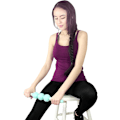 Miniatyrbild 6 av 6: 3-bolls fascia muskelrulle - Anti-cellulitmassager, fascia rulle för celluliter och muskler Cyan