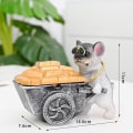 Miniatyrbilde 2 av 5: Morsom askebeger, askebeger i harpiks, morsom askebeger formet som bulldog, vindp