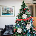 Miniatyrbilde 2 av 5: 12 stk Glitrende julestjerne-ornamenter til juletrepynt