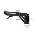 Miniatyrbilde 2 av 5: 2 stk 250mm Heavy Duty Folding Bracket Support, Folding Bracket, Black Foldable Console Bracket,