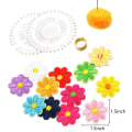 Miniatyrbilde 2 av 5: 33 stk Blomster Applikasjon Patches Strykejern Blomster Patches Embroid