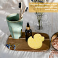 Miniatyrbild 4 av 5: Pieces Badsvamp för Barn, Badsvamp för Barn, Hydrofila Svampar för Bebis, Bebisbadsvamp, Konjac Badsvamp för Bebis, Mjuk med Söt Sha