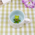 Miniatyrbillede 1 af 4: 3D Kaffeekop 350ml Sjov Tegneserie Kaffeekop Gave til Venner, Fødselsdage, Helligdage, Graduation Frog