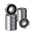 Pikkukuva 1 / 5: 10 kpl rullalaudan laakerit metalliset miniatyyriväriset kitkattomat laakerit 608 2RS ABEC 9 Doub