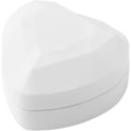 Miniatyrbilde 2 av 5: (Blanc) Boîte à bague de mariage lumineuse en velours en forme de C