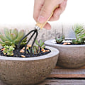 Miniatyrbillede 3 af 5: Mini Haveredskaber Sæt Inkluderer Spade, Rive og Skovl til Plantning og Vedligeholdelse Ideel til Blomsterpotter og Stueplanter